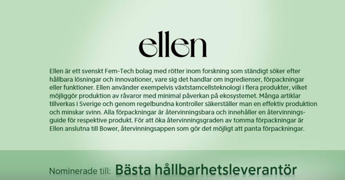 Motivering - Apotek Hjärtat Ellen